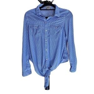 Passport small button down long sleeve shirt